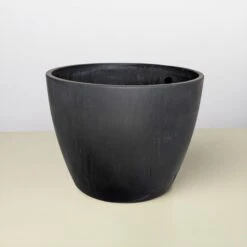 Black And TerraCotta Eco Pots -House Plant Shop 6 BLACK ECO POT