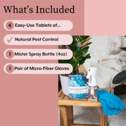 The Houseplant DEFENSE Bundle (Natural Pest Control + Gloves + Spray Bottle) -House Plant Shop IPP Bundle Text Overlay 3