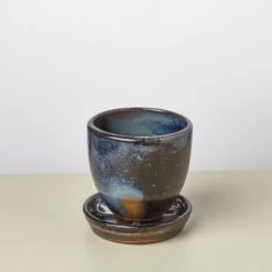 Liberty Bell Planter 39 Liberty Bell Planter -House Plant Shop LibertyBell navysaucer pot